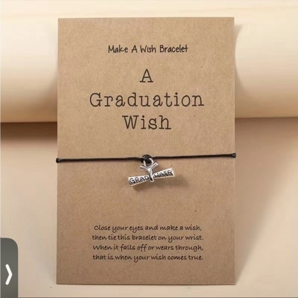 Graduation Gift Bracelet NWT One Size Fits Most Metal Diploma Charm